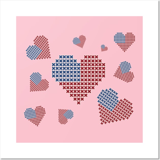I Love USA In My Heart Wall Art by BestChooseArt